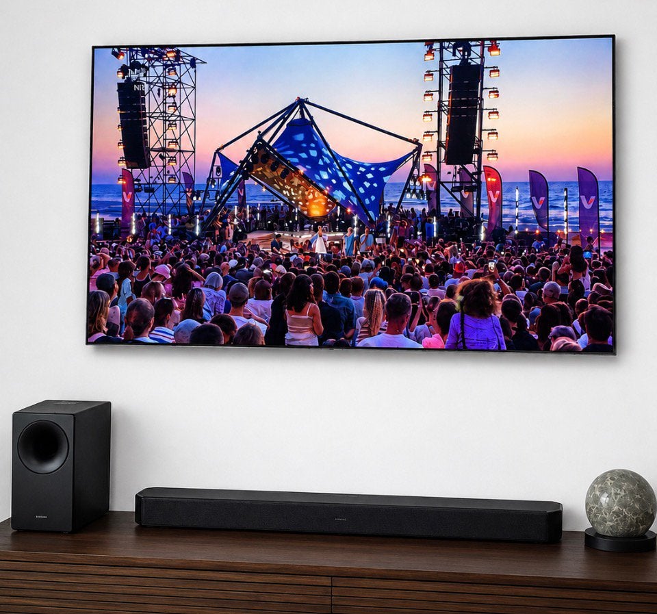Tv Samsung met Sound bar (Sony), Ophalen, Zo goed als nieuw