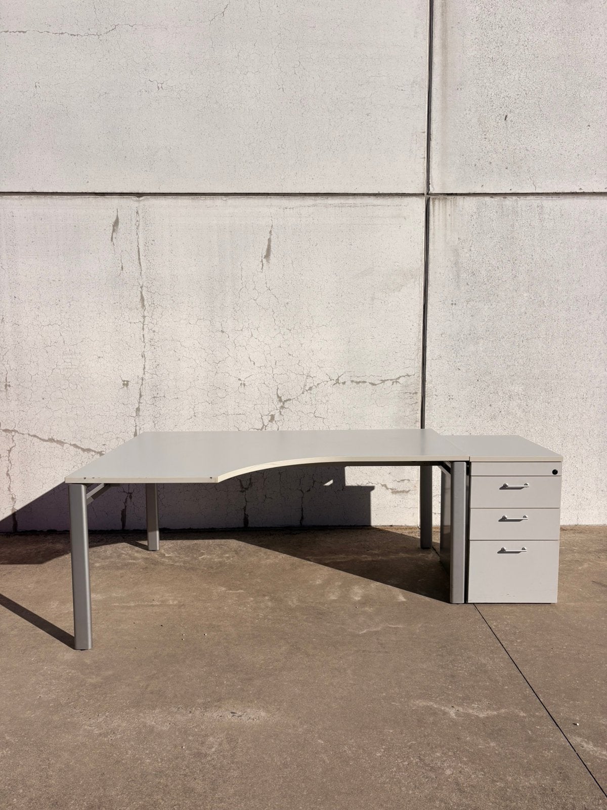 Bureel met ladenkast, 120 cm, Autres matériaux, 170 cm, Enlèvement