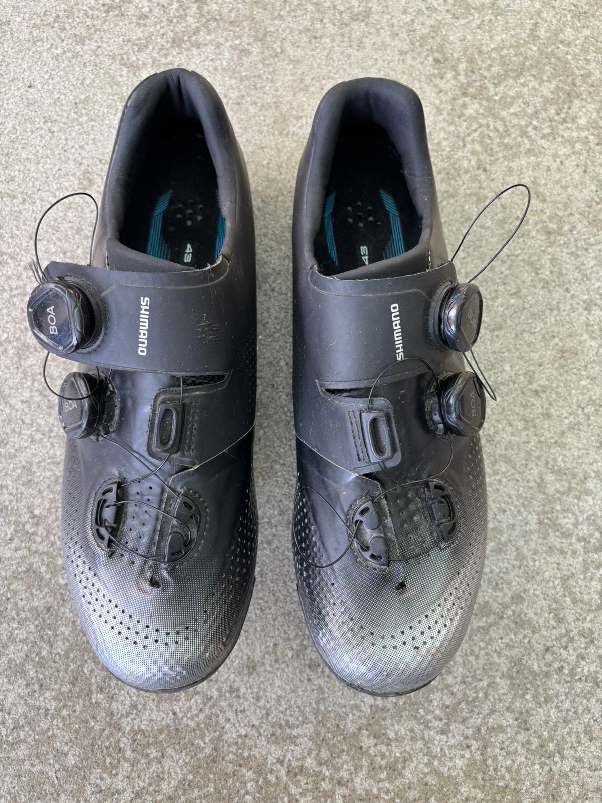 Koersschoenen shimano, Ophalen, Gebruikt, Schoenen