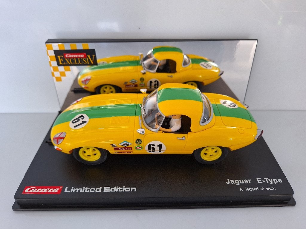 Carrera Exclusiev 1:24 Jaguar E-​Type # 61 Limited Edi 20488, Racebaan, Carrera, Nieuw, Ophalen of Verzenden
