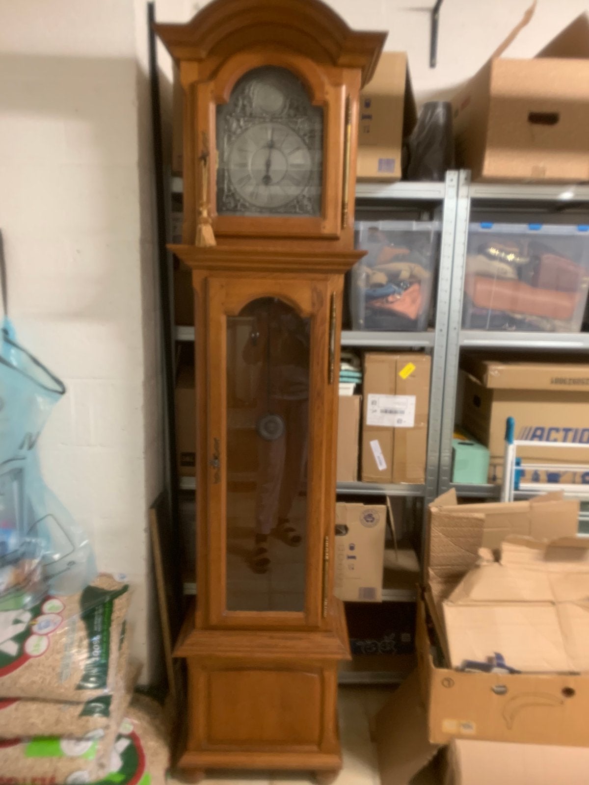 Horloge armoire, Enlèvement, Utilisé, Chêne, Avec porte(s)