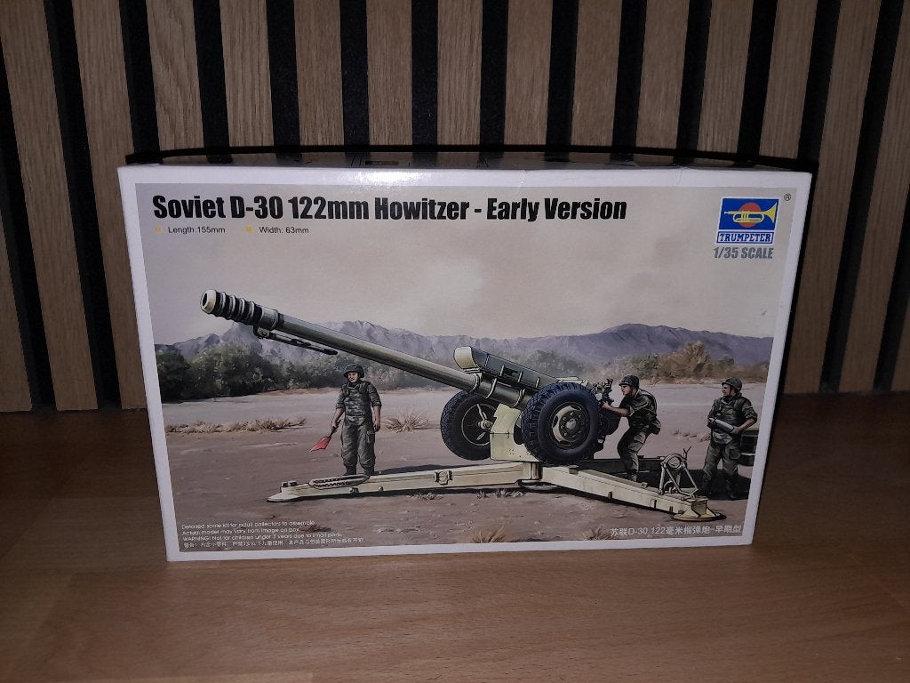 Modelbouw - Trumpeter Soviet 122mm Howitzer 1:35, Overige merken, 1:32 tot 1:50, Overige typen, Ophalen of Verzenden