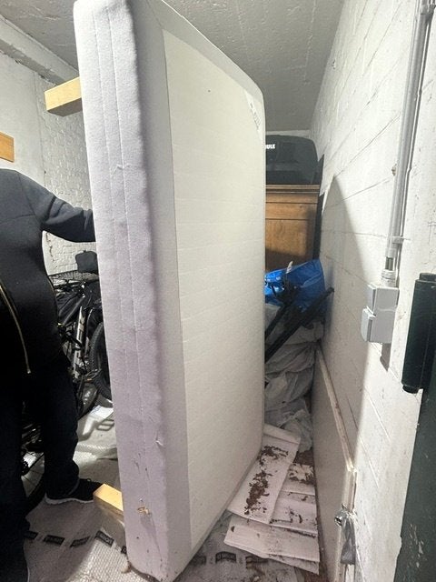 Sommier IKEA Sultan Silsand 90200 cm avec pied, Maison & Meubles, 90 cm, Enlèvement, Sommier, 200 cm
