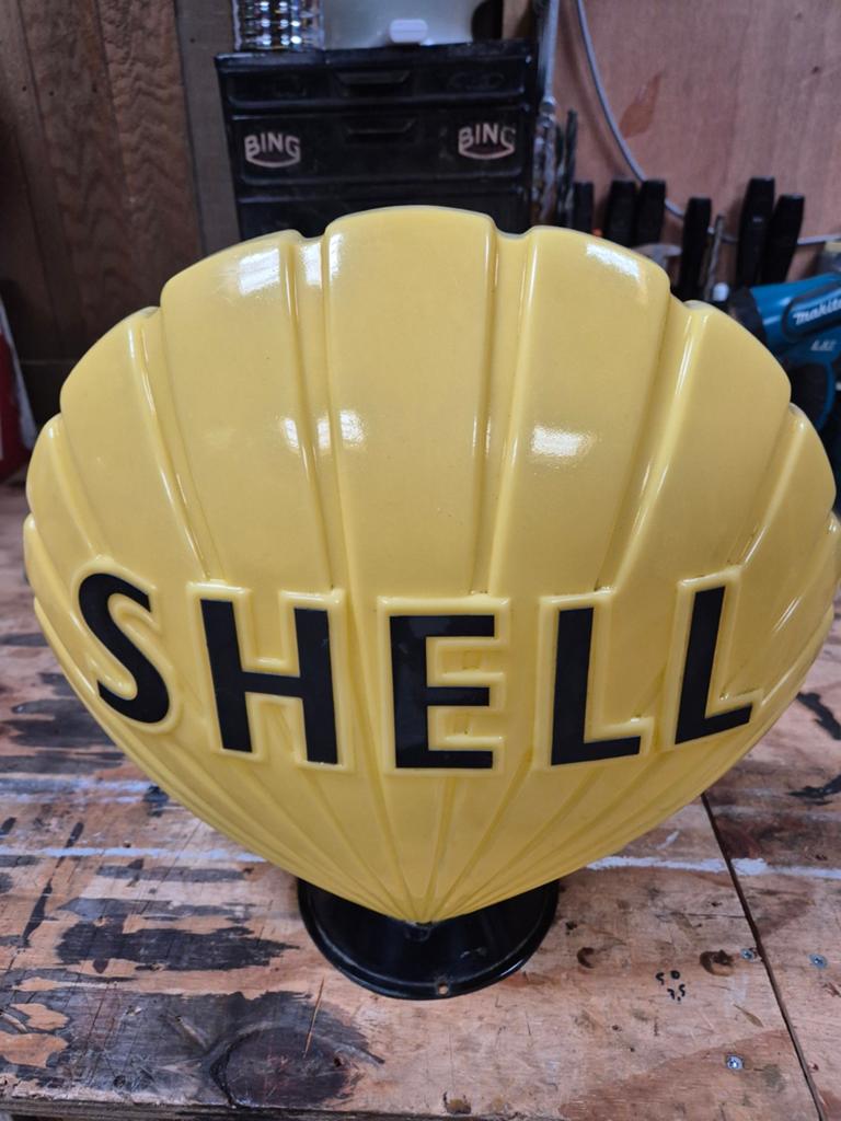 Benzinepomp globe shell Benzine pomp, Verzamelen, Ophalen