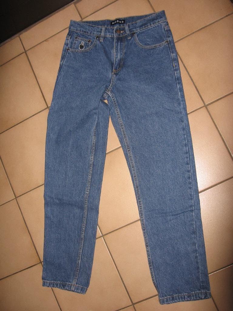 jeansbroek NNSNS MAAT 26/30, Kleding | Heren, Broeken en Pantalons, Ophalen, Zo goed als nieuw, Blauw