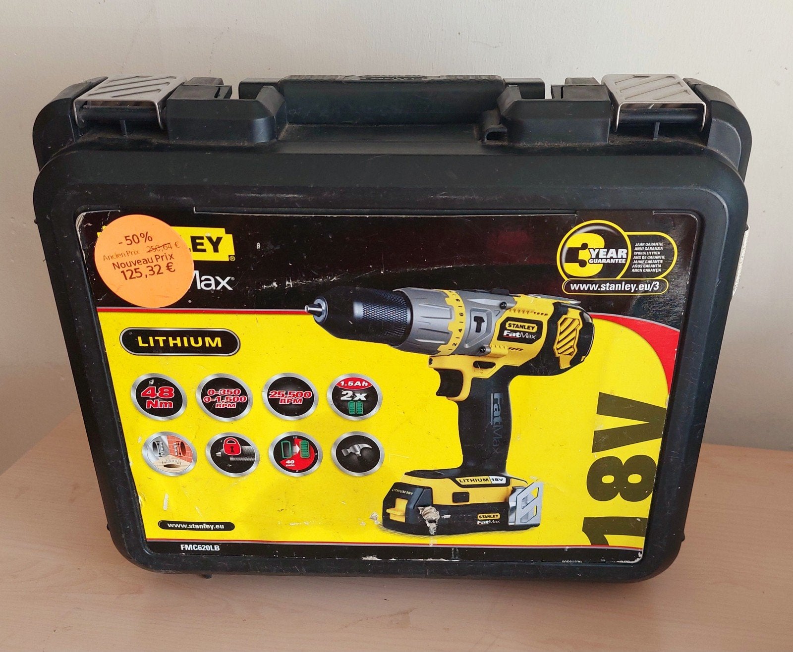 Stanley Fatmax perceuse visseuse percussion 18 v, Enlèvement ou Envoi, Perceuse
