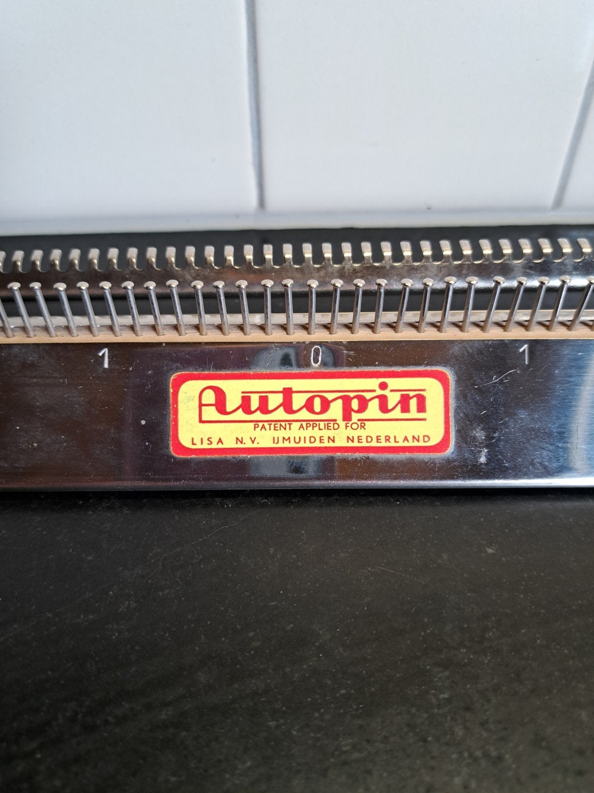 Autopin handbreiwerktuig jaren 1960 ,vintage, Hobby & Loisirs créatifs, Enlèvement ou Envoi, Tricot