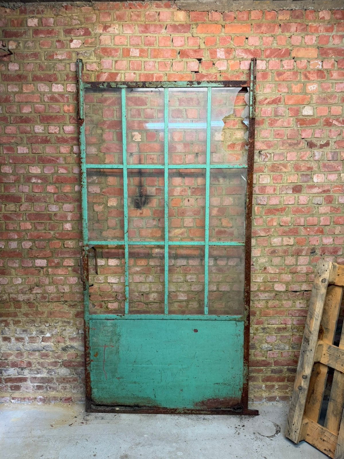 Porte d’atelier coulisante en fer forgé, Enlèvement, Comme neuf