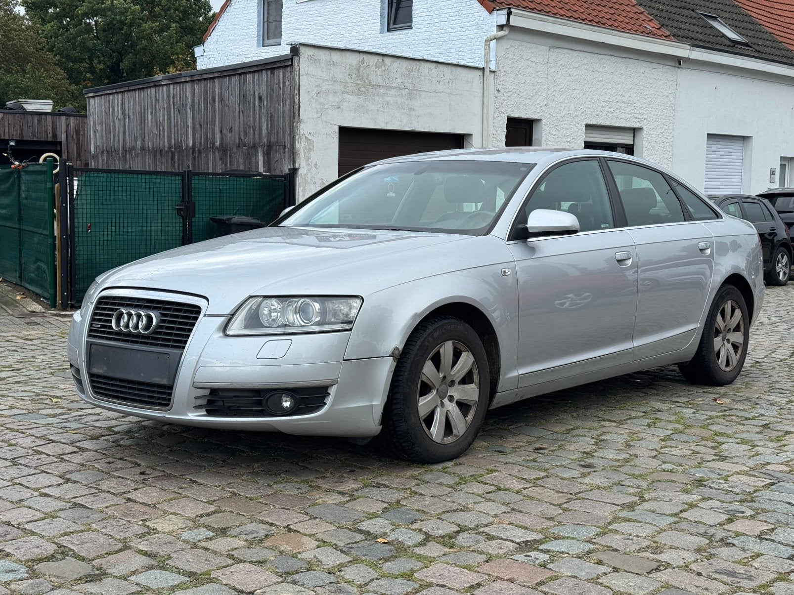Audi A6 3.0 TDi V6 24v Quattro *Automaat*Leder*Navi*, Autos, Cuir, Argent ou Gris, Achat, 155 kW