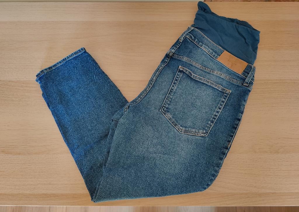 Zwangerschapsbroeken, Kleding | Dames, H&M, Blauw, Maat 42/44 (L), Ophalen of Verzenden