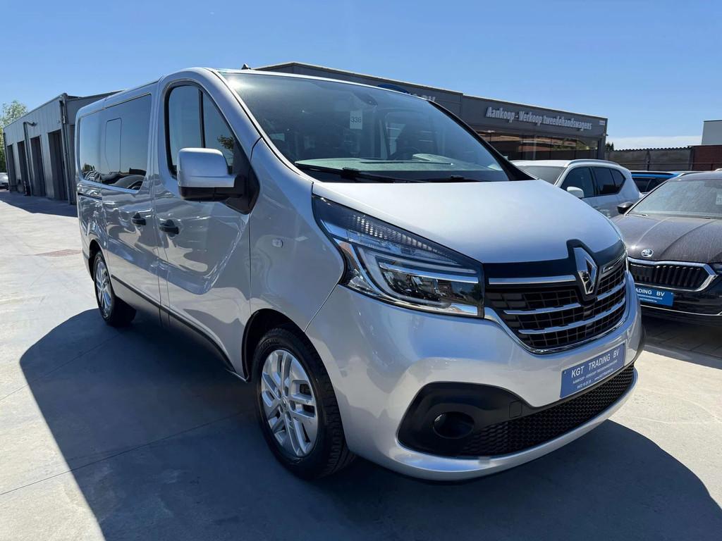 Renault Trafic 2.0 DCI 145PK 8 ZETELS NAVIGATIE ZWART LEDER, Auto's, Gebruikt, 4 cilinders, 149 g/km, Leder