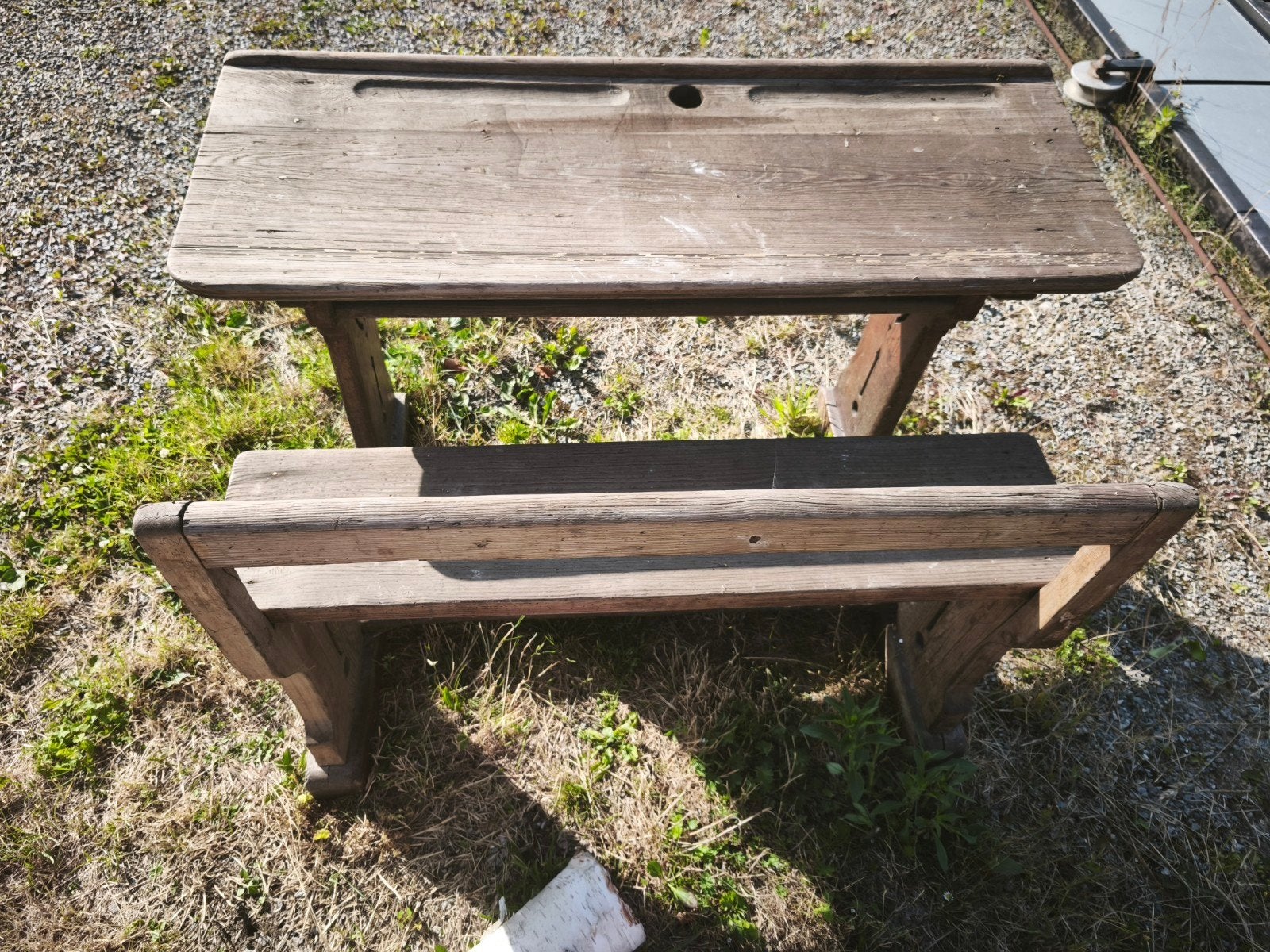 Kinderbureau antiek vintage bureaumeubilair, Ophalen