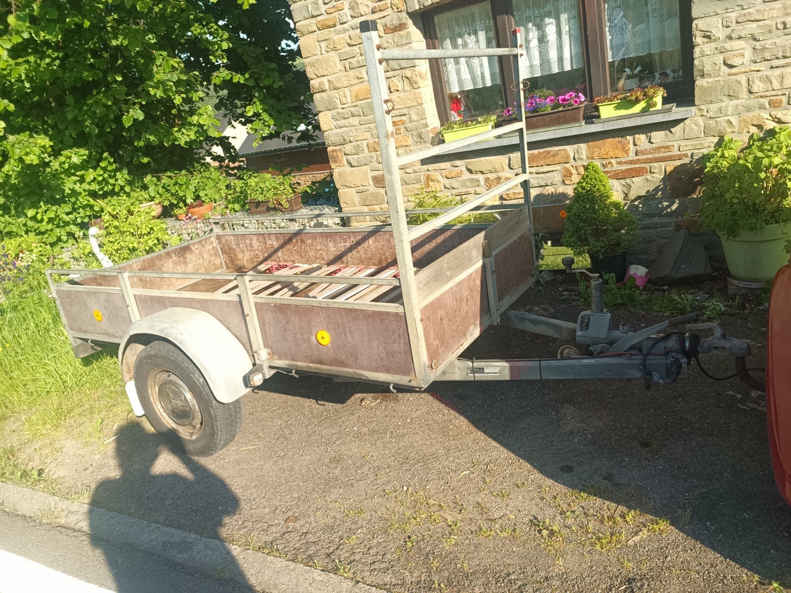 Enkelas geremd anssems, Auto diversen, Aanhangers en Bagagewagens, Ophalen