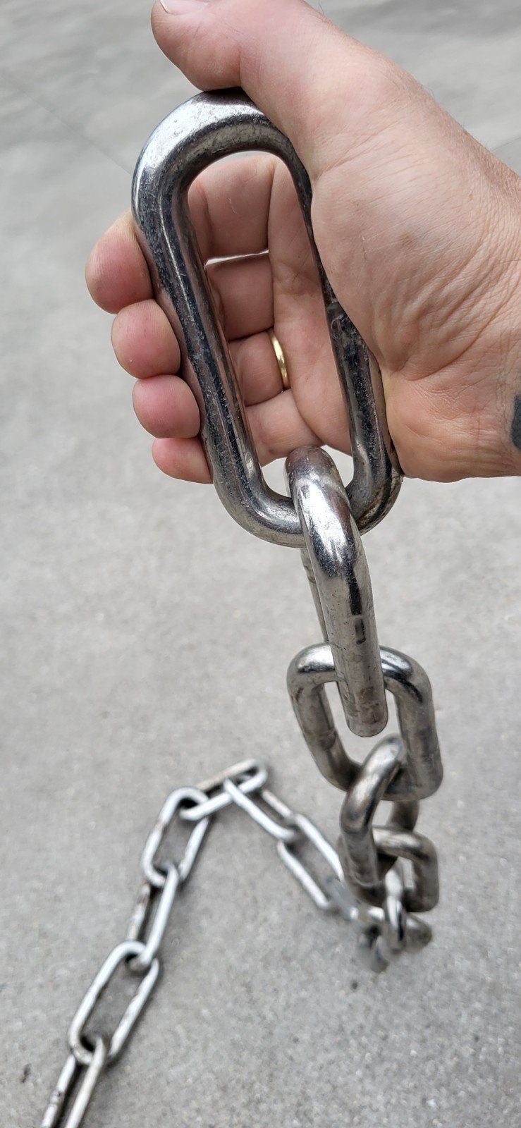 zware ketting RVS 4m, Enlèvement