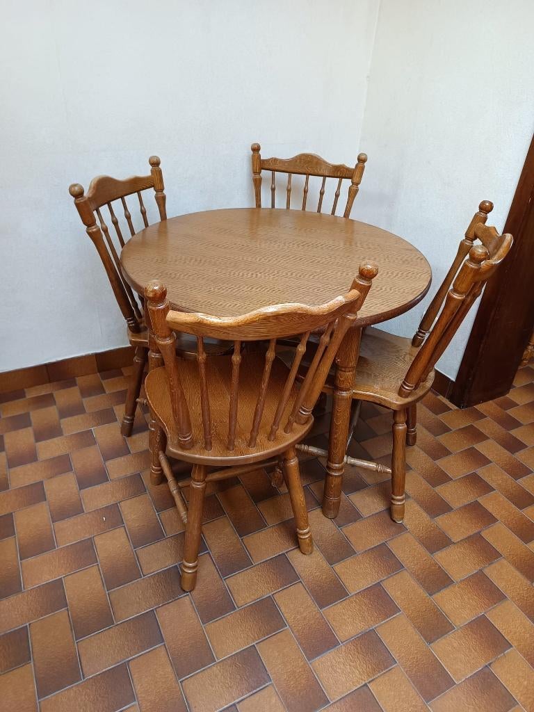 Keukentafel met 4 stoelen, Huis en Inrichting, Ophalen, Gebruikt