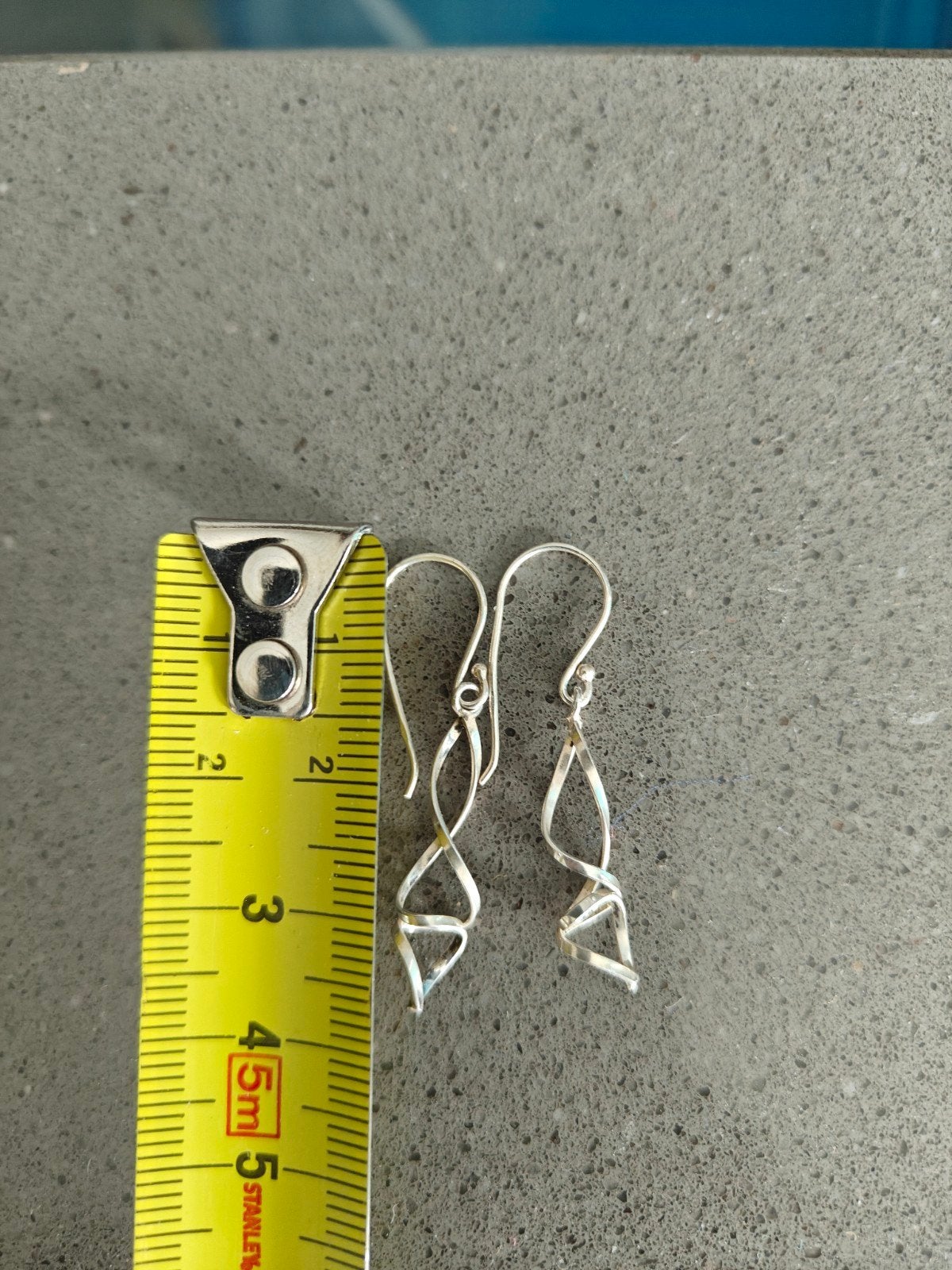 Zilveren oorbellen (hangers), Enlèvement, Comme neuf, Argent