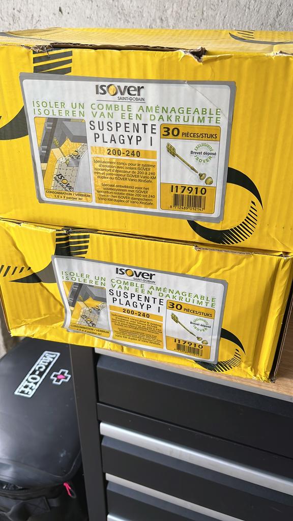 Isover Suspente Plagyp 200-240 (53stuks), Doe-het-zelf en Bouw, Isolatie en Afdichting, Nieuw, Dakisolatie, Overige materialen