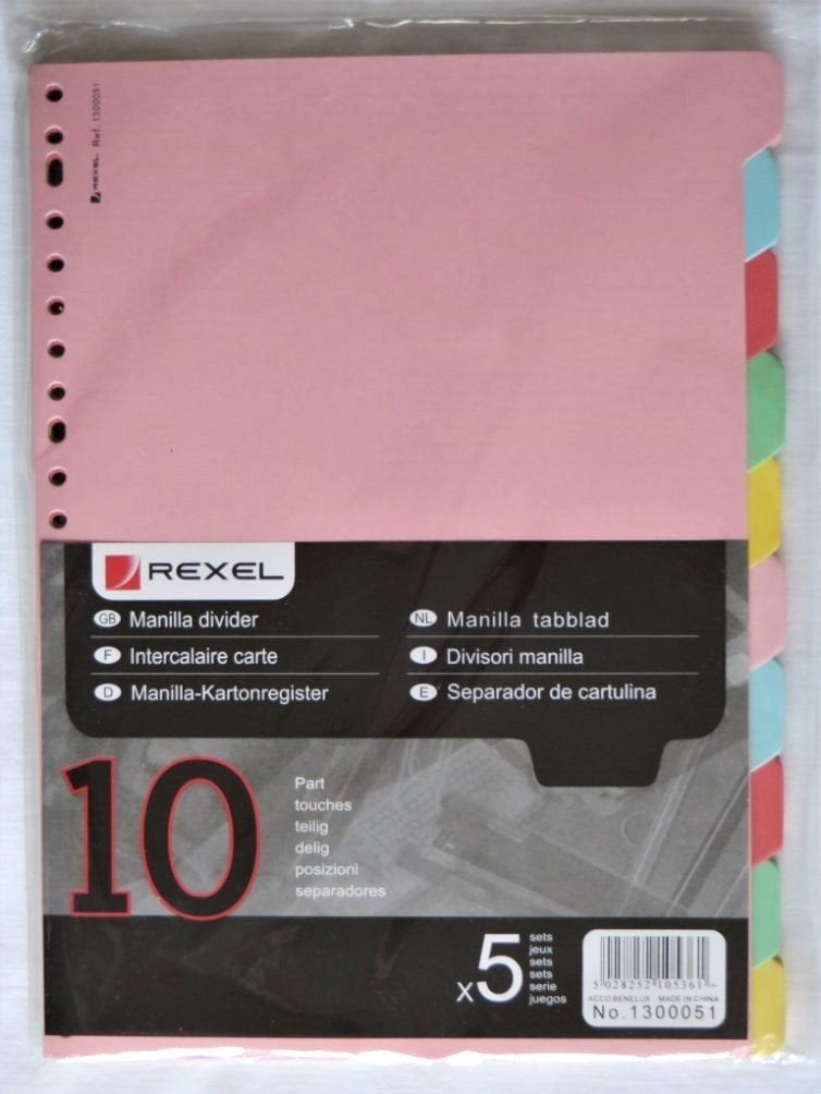50 Tussenbladen / tabbladen Rexel (nieuw), Ophalen of Verzenden, Nieuw
