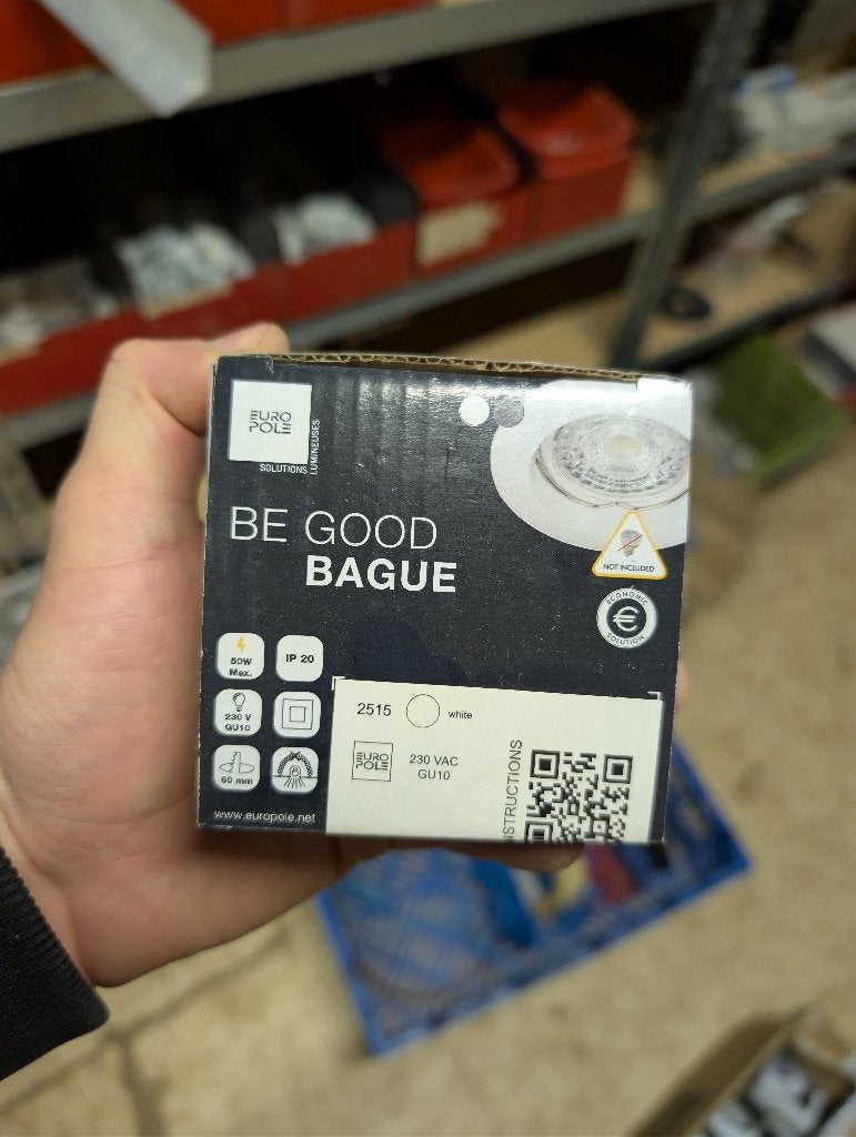 Support pour 23 spots, trou de perçage 68 mm, GU10 NEUF, Neuf, Enlèvement ou Envoi, GU10, Spot encastrable