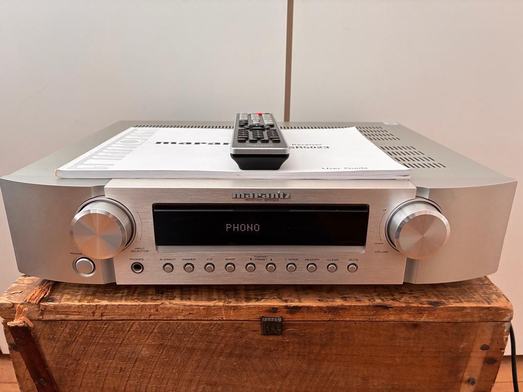 Prachtige Marantz SR5023 Stereo Receiver – Zilver  Topstaat!, Marantz, Enlèvement ou Envoi, Comme neuf, Stéréo