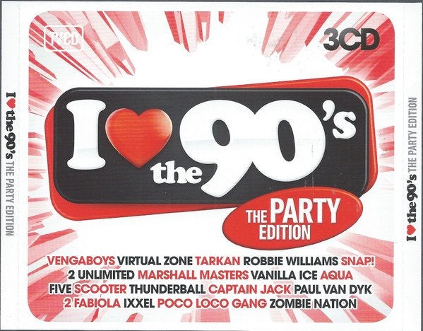 I Love The 90's - The Party Edition (3CD), Ophalen of Verzenden, Zo goed als nieuw