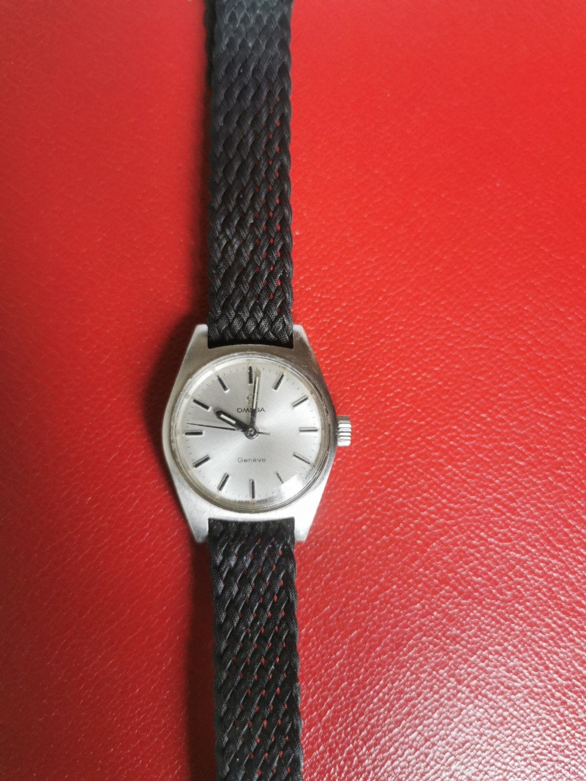 Omega Genève Femme Vintage — Zwitsers mechanisch horloge, Ophalen, Staal, Omega