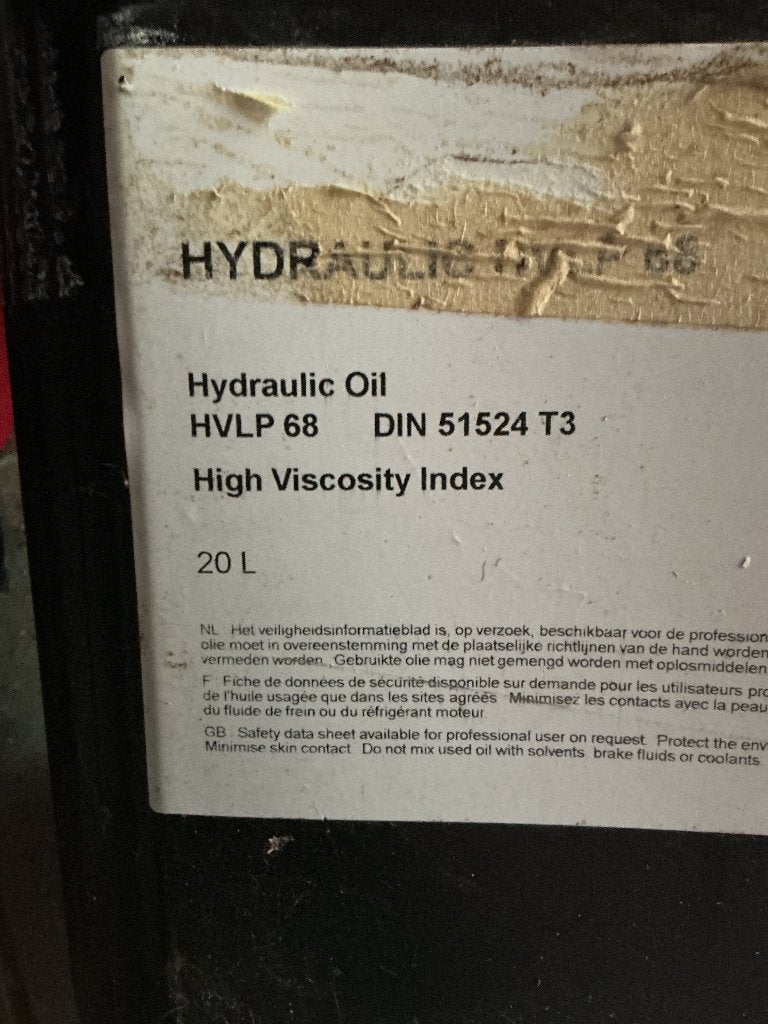 Hydraulic olie, Ophalen, Nieuw