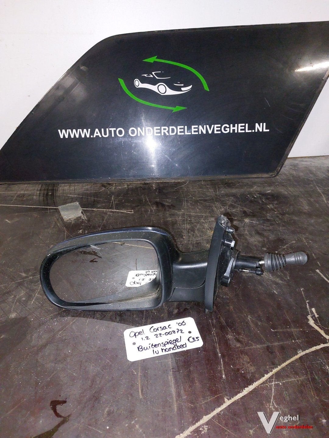 Opel Corsa C 1.2 buitenspiegel lv handbediend '06, -, Utilisé, -, -