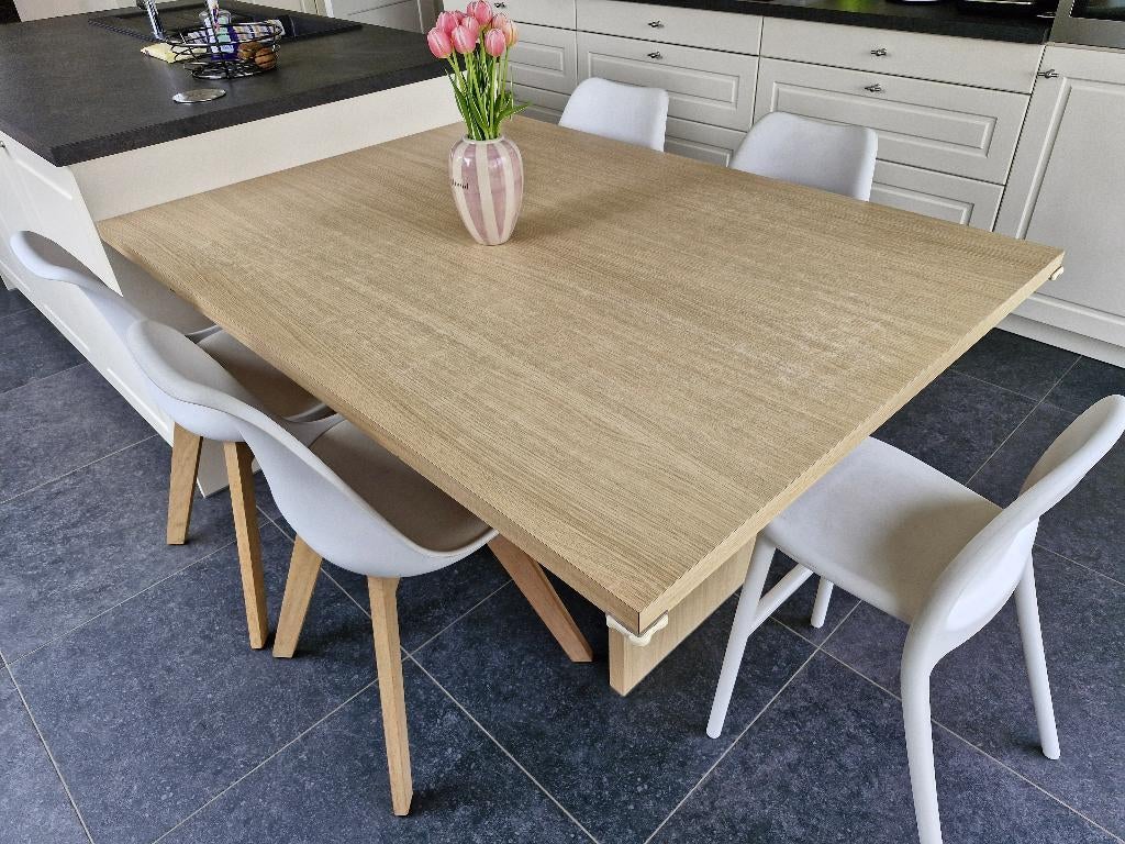 Eettafel, Ophalen, Gebruikt, 100 tot 150 cm, Vijf personen of meer