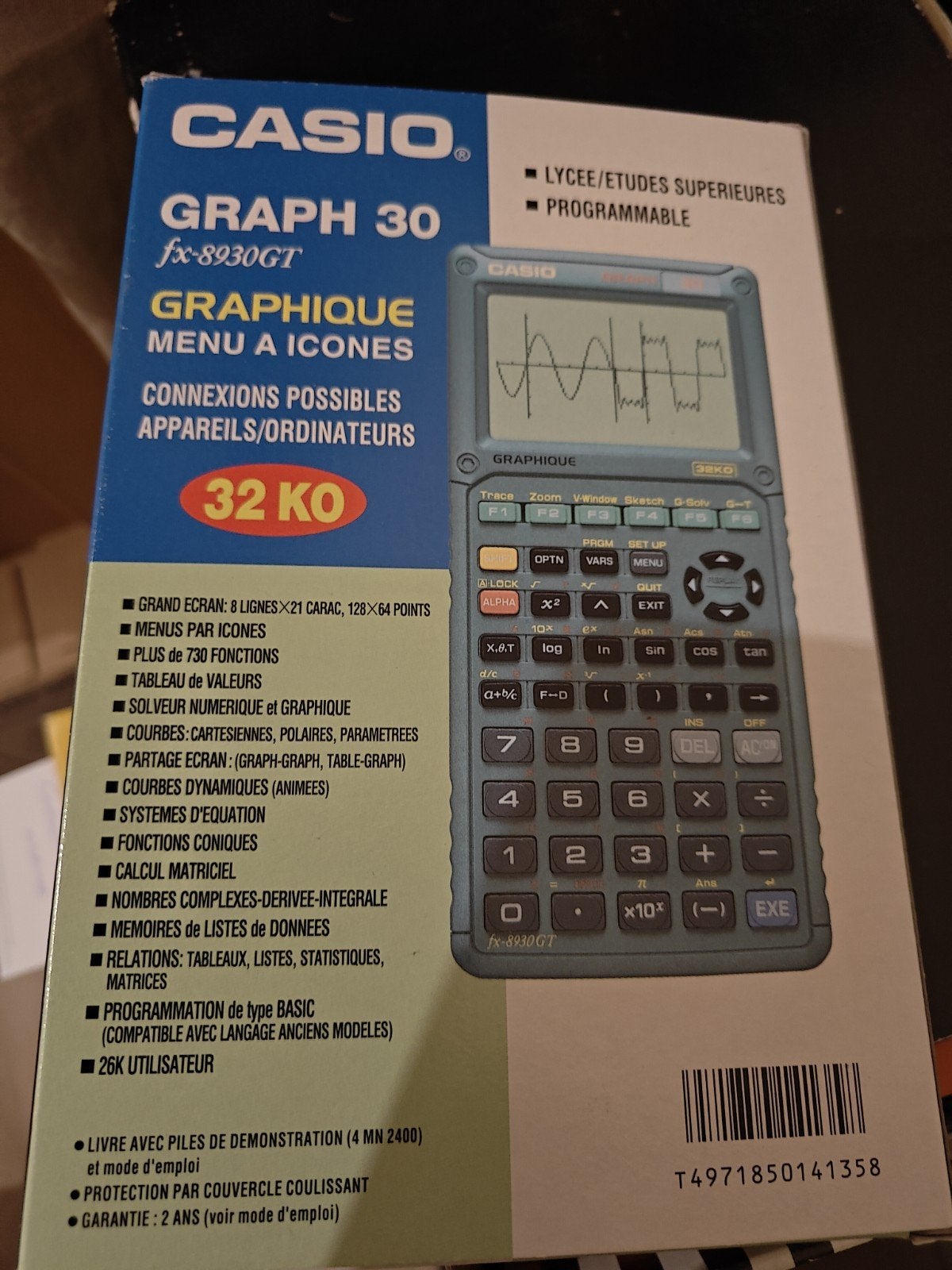 Casio Graph 30 (fx-8930GT) Retro Grafische Rekenmachine, Diversen, Rekenmachines, Ophalen, Grafische rekenmachine