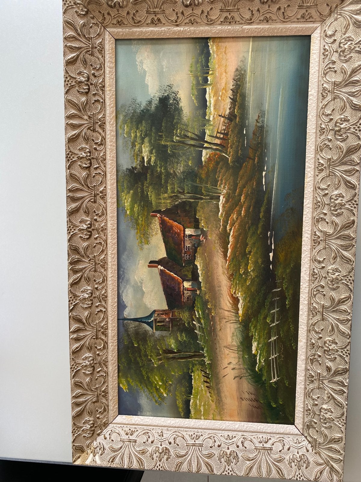 Antieke schilderij op doek, Enlèvement, Toile