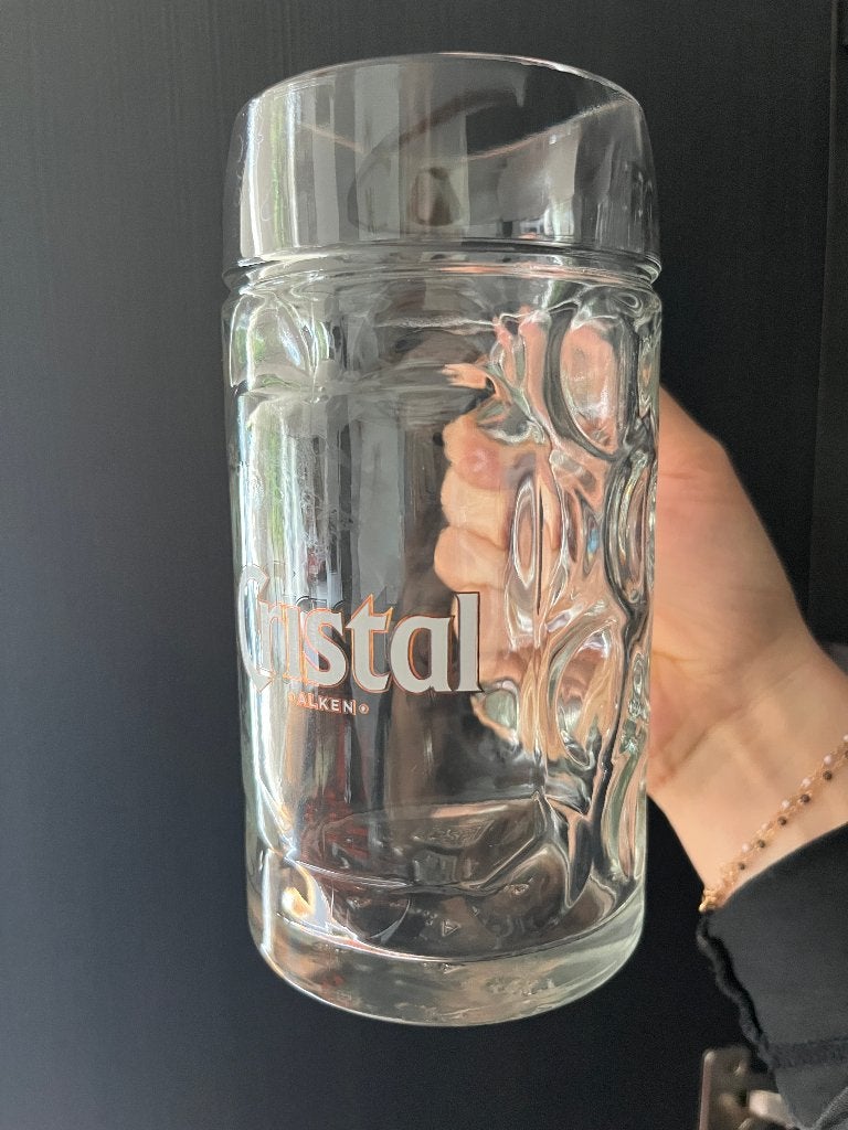 Cristal bierglazen x9 0,5l, Verzamelen, Ophalen of Verzenden, Nieuw, Bierglas