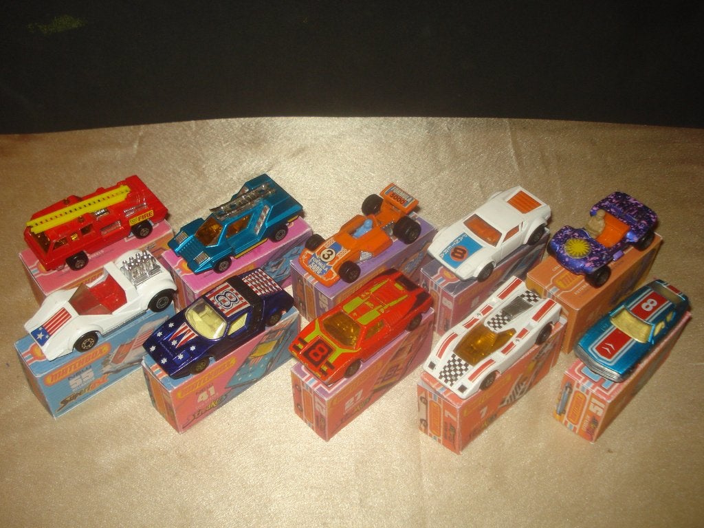 MATCHBOX Superfast Lot 9 de 10 Voitures + Boîtes Reproduites, Enlèvement ou Envoi, Comme neuf, Voiture