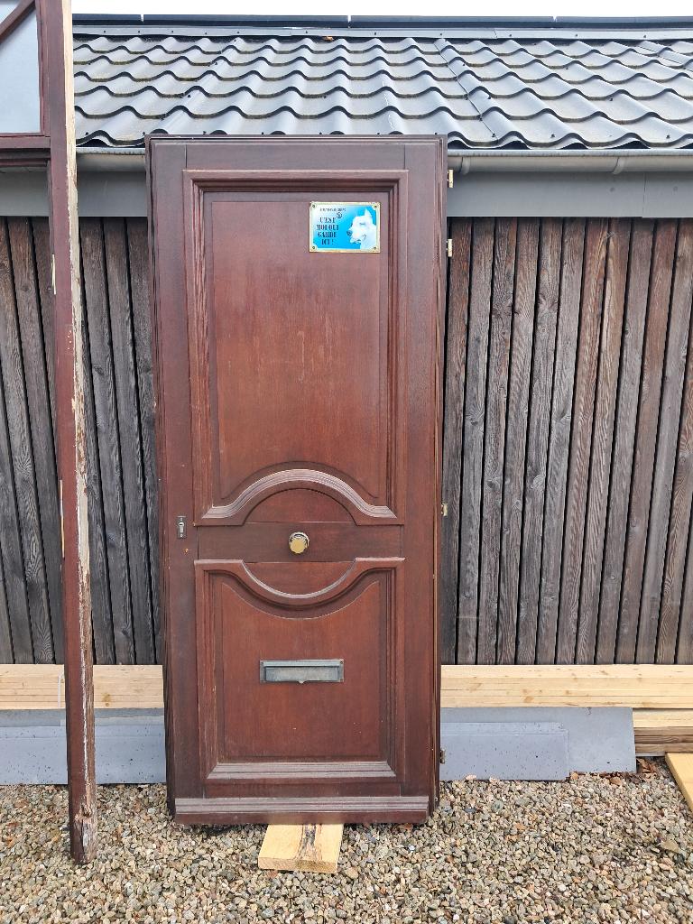 Porte entree  exterieur, Bricolage & Construction, Châssis & Portes coulissantes, 75 à 150 cm, Enlèvement, Utilisé, Vitre comprise