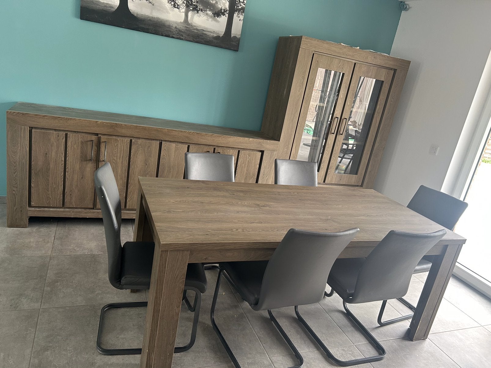 Salle a mang, Maison & Meubles, Salles à manger complètes, Enlèvement, Utilisé, 4 à 6 chaises