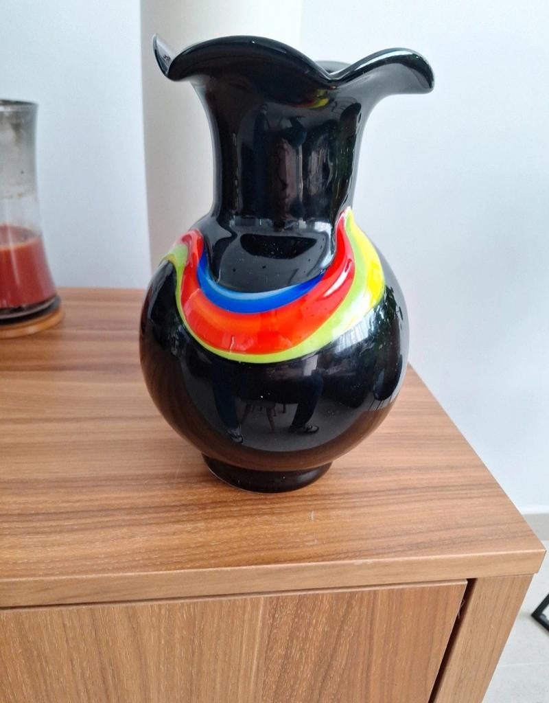 ancien vase verre vintage, Antiquités & Art, Enlèvement ou Envoi