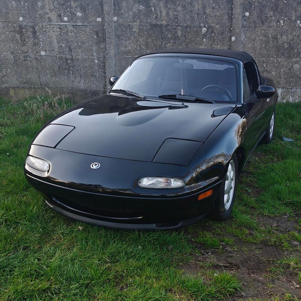 Mazda miata/mx5 na, Zwart, 4 cilinders, Cabriolet, 1600 cc