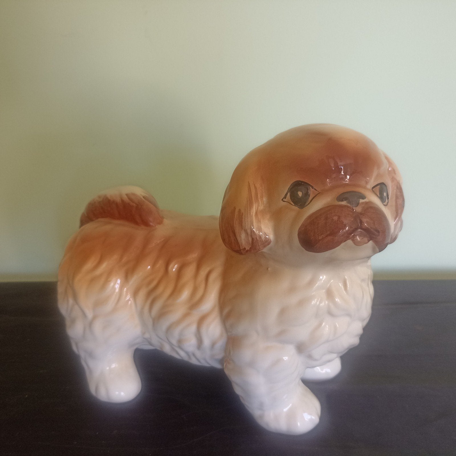 Vintage keramieken Shih Tzu hond – Perfecte staat!, Enlèvement ou Envoi