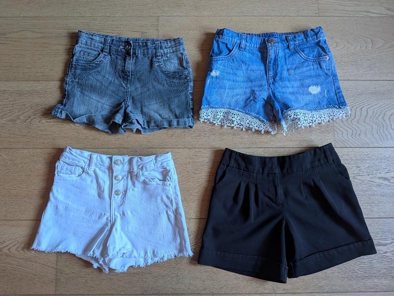 shorts en jean fille - taille 134 (9 ans), Kinderen en Baby's, Kinderkleding | Maat 134, Ophalen, Gebruikt, Meisje