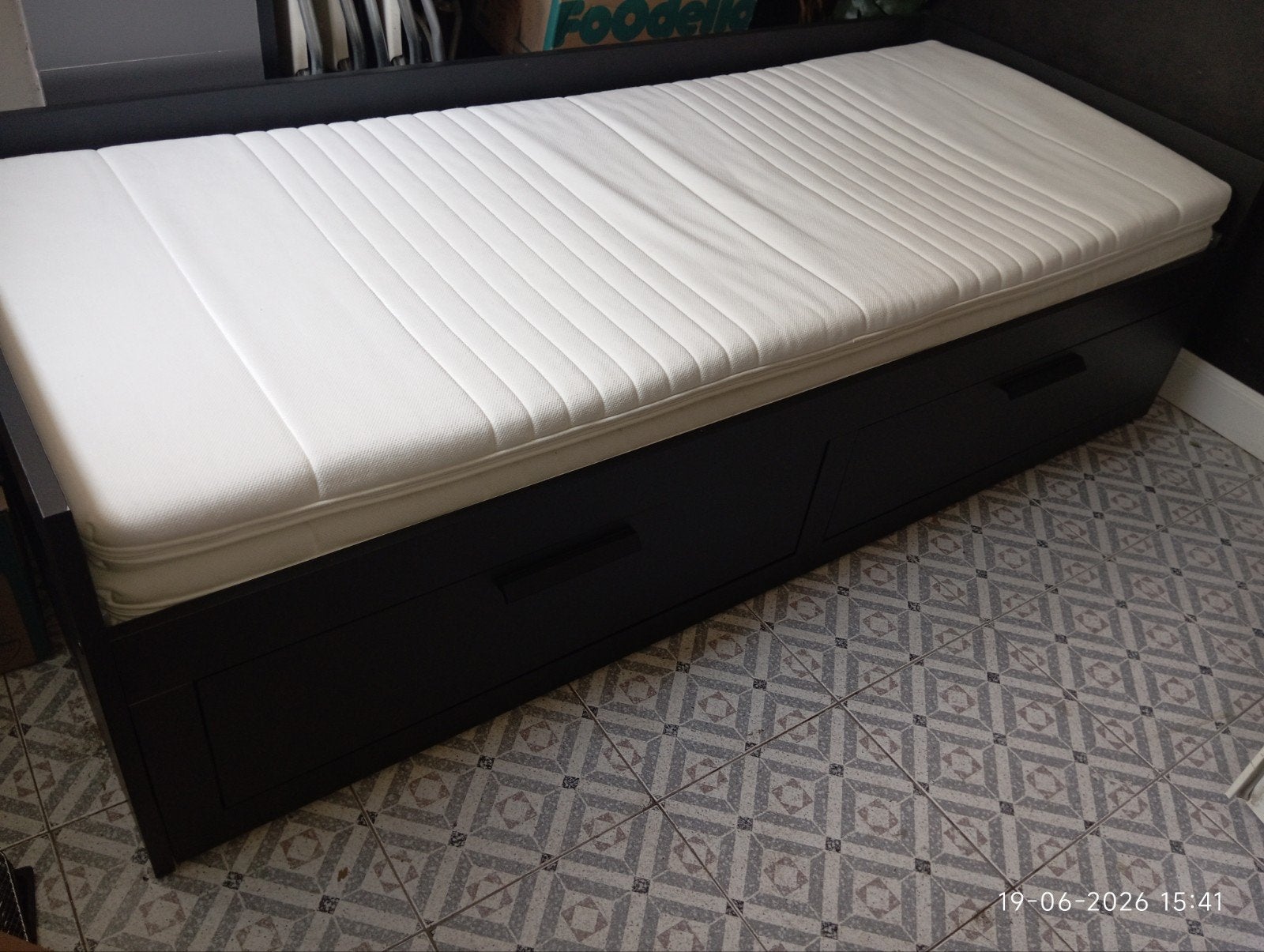 Excellent lit gigogne Ikea 80/160 x 200 avec matelas, Enlèvement, Utilisé, 200 cm, Bois