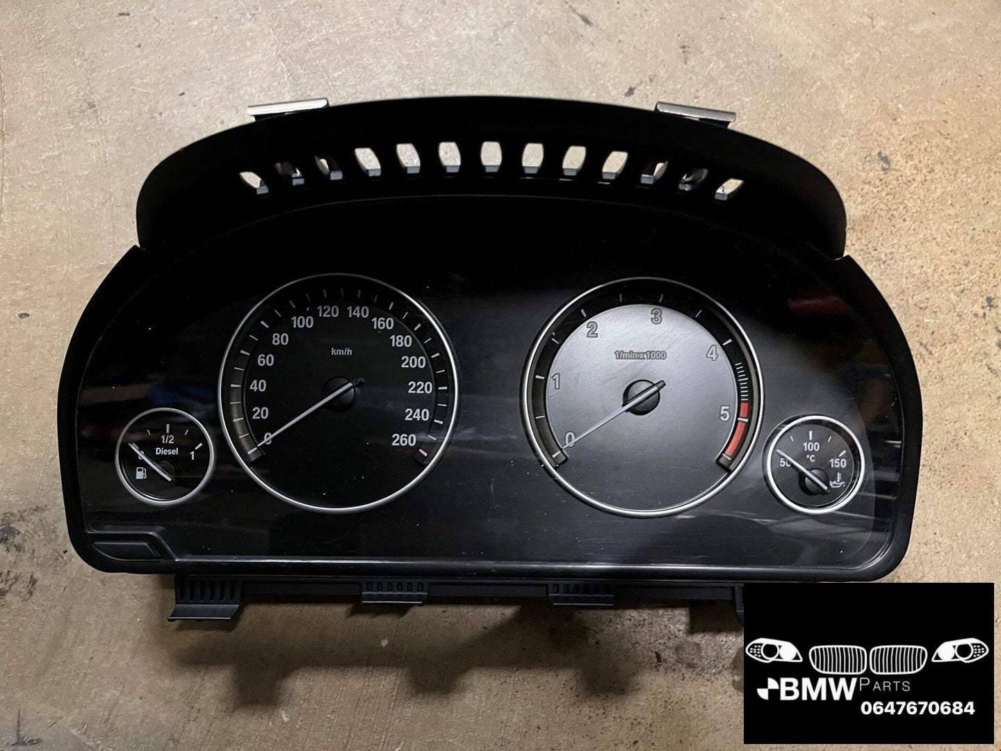 Instrumentenpaneel Km teller Tacho Bmw 5-Serie F10 F11 525d, -, Utilisé, -, Enlèvement ou Envoi