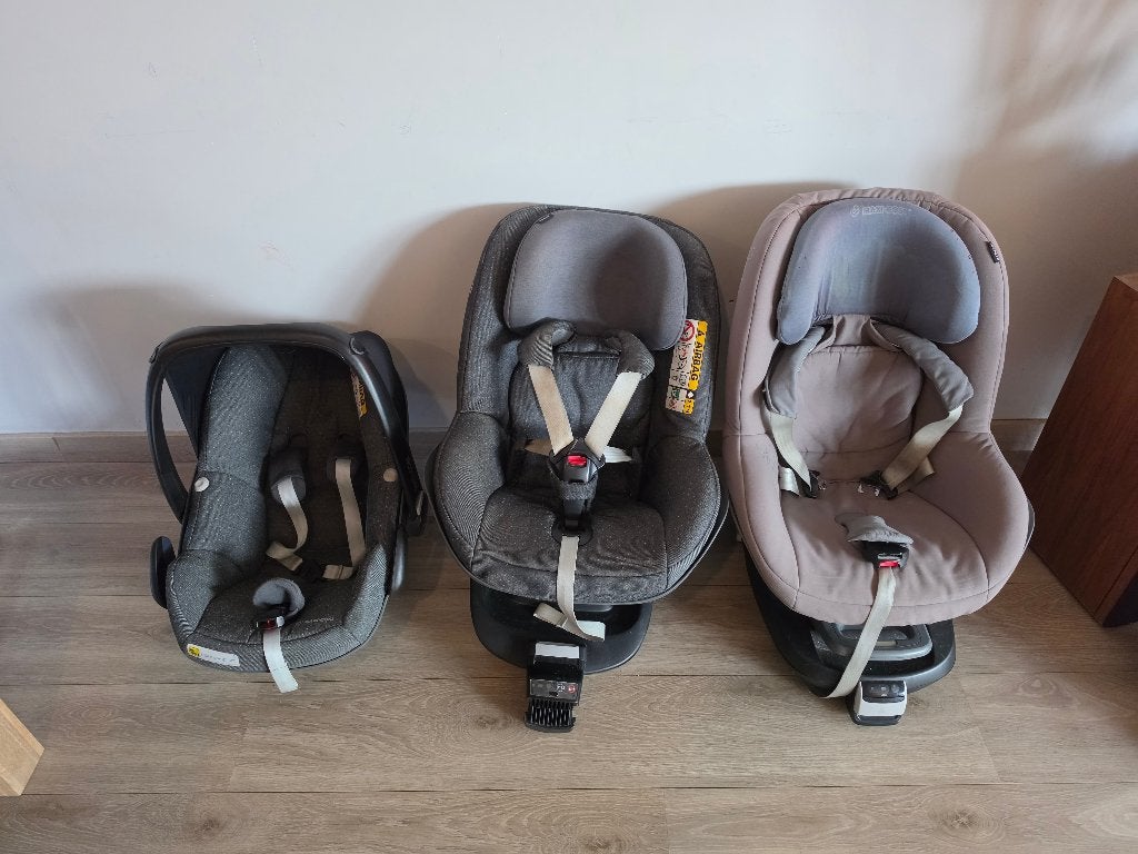 maxi-cosi set: baby stoel + 2x peuterstoel + 2x isofix, Kinderen en Baby's, Ophalen, Gebruikt