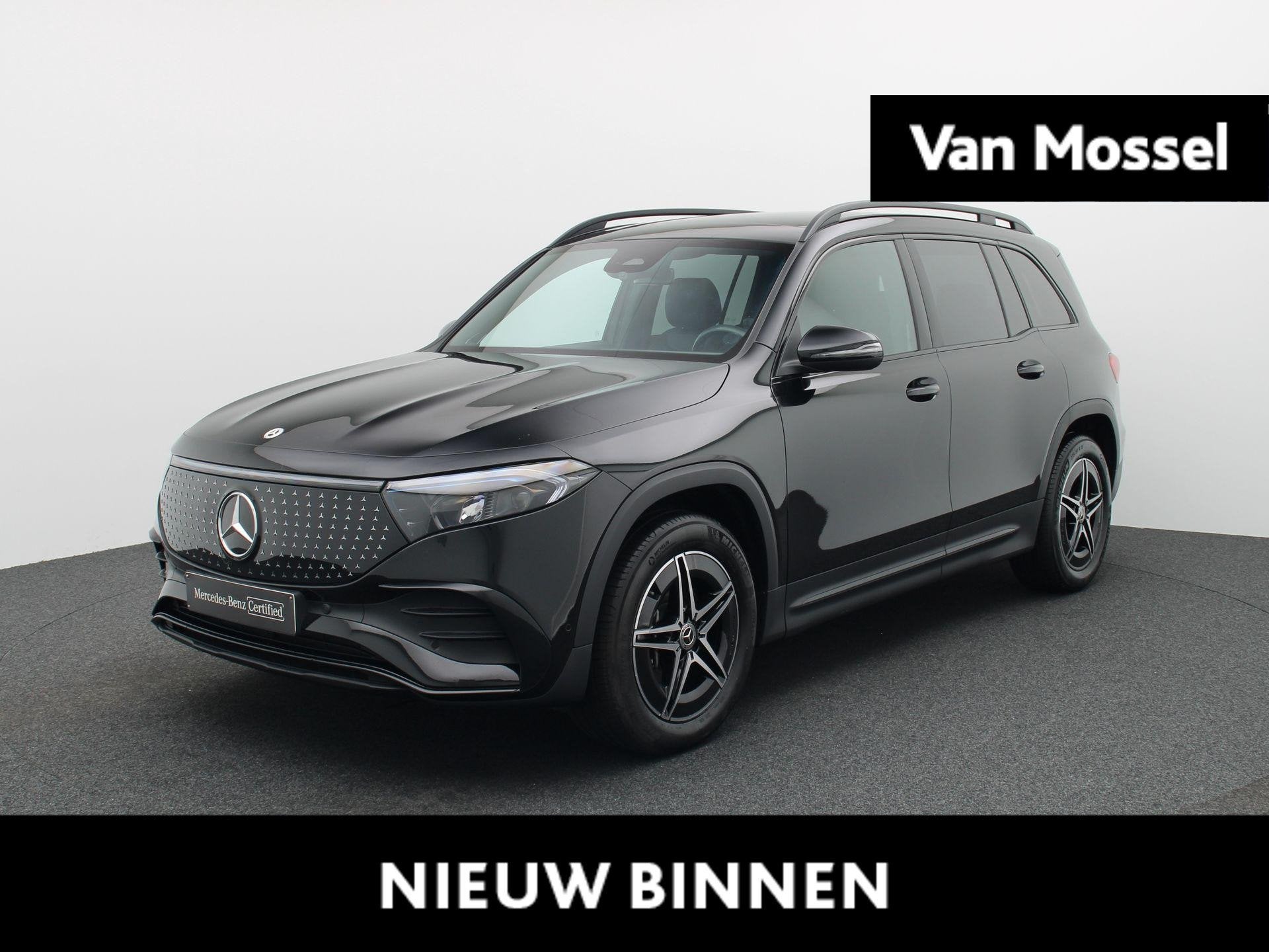 Mercedes-Benz EQB 250+ AMG Line + PANORAMISCH DAK + BURMESTE, Auto's, Dealer onderhouden, Stof, Gebruikt, Zwart