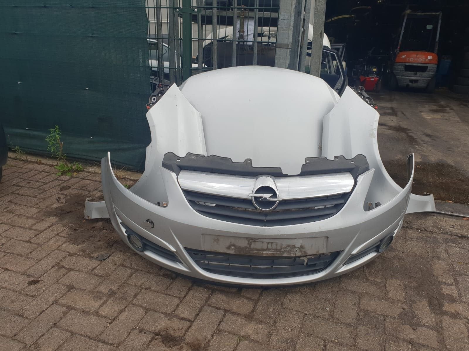 OPEL CORSA D VOORBUMPER +MOTORKAP +VOORSCHERMEN., Auto-onderdelen, Gebruikt, -, Voor, -