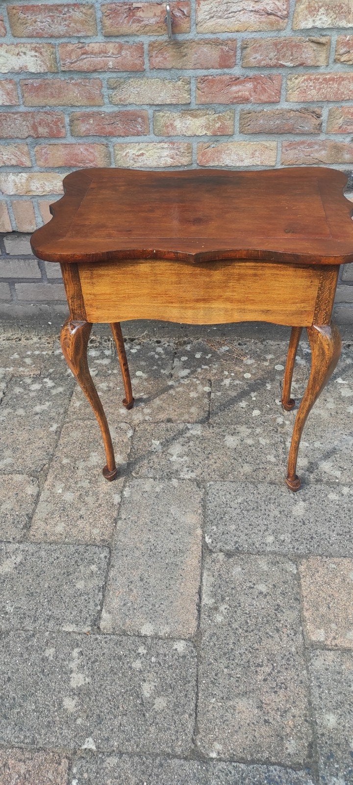 Table à coudre ancienne de 1900, style Queen Anne avec gliss, Enlèvement