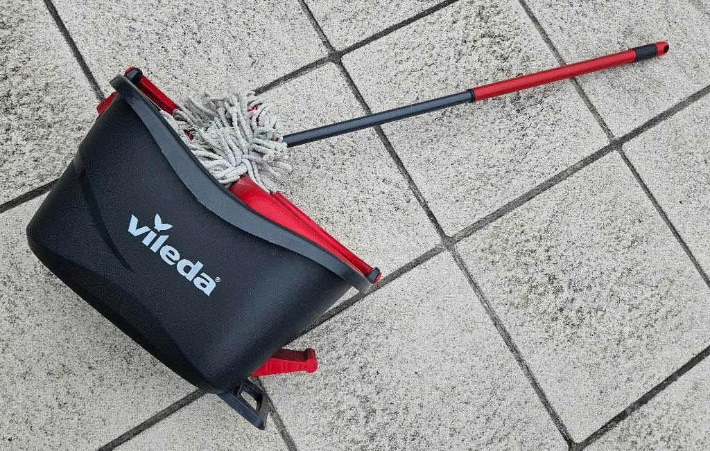 Vileda mopset, Ophalen, Dweilemmer, -bak, of -wagen