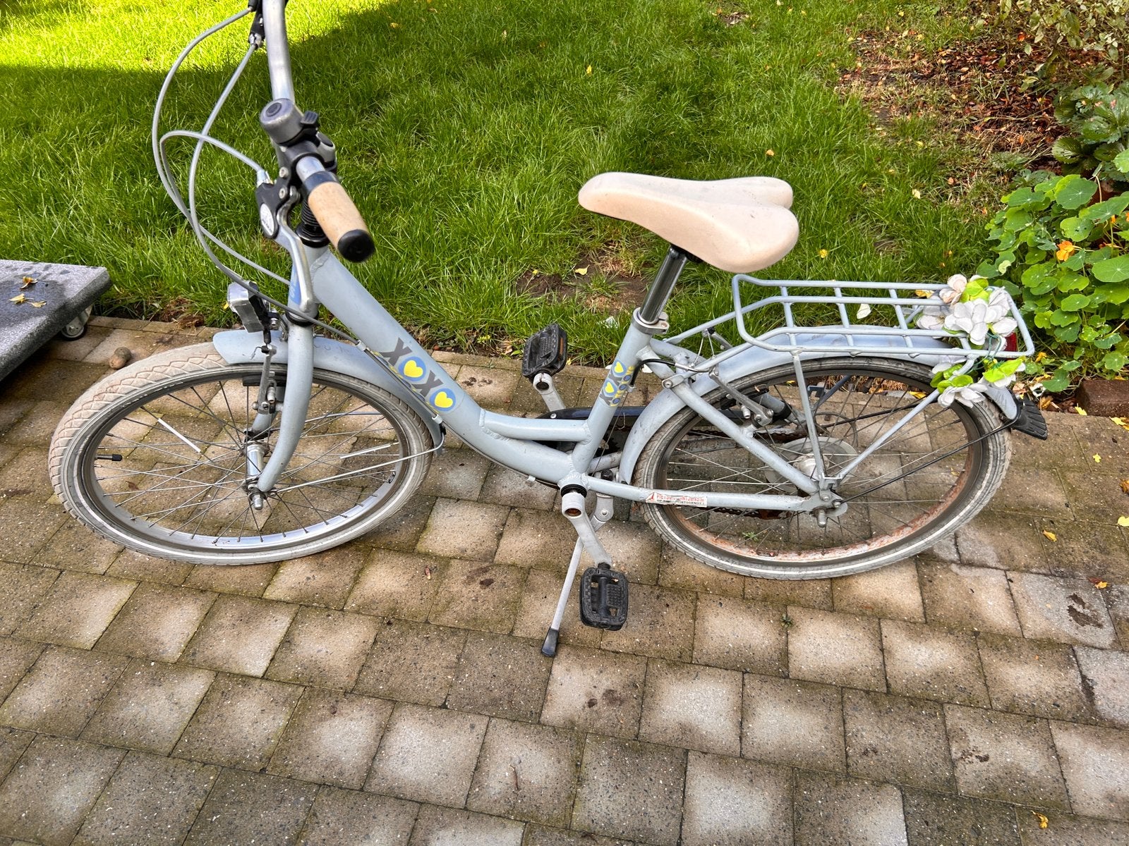 Meisjes kinderfiets 22 inch, Fietsen en Brommers, 20 inch of meer, Gebruikt, Versnellingen, Dames