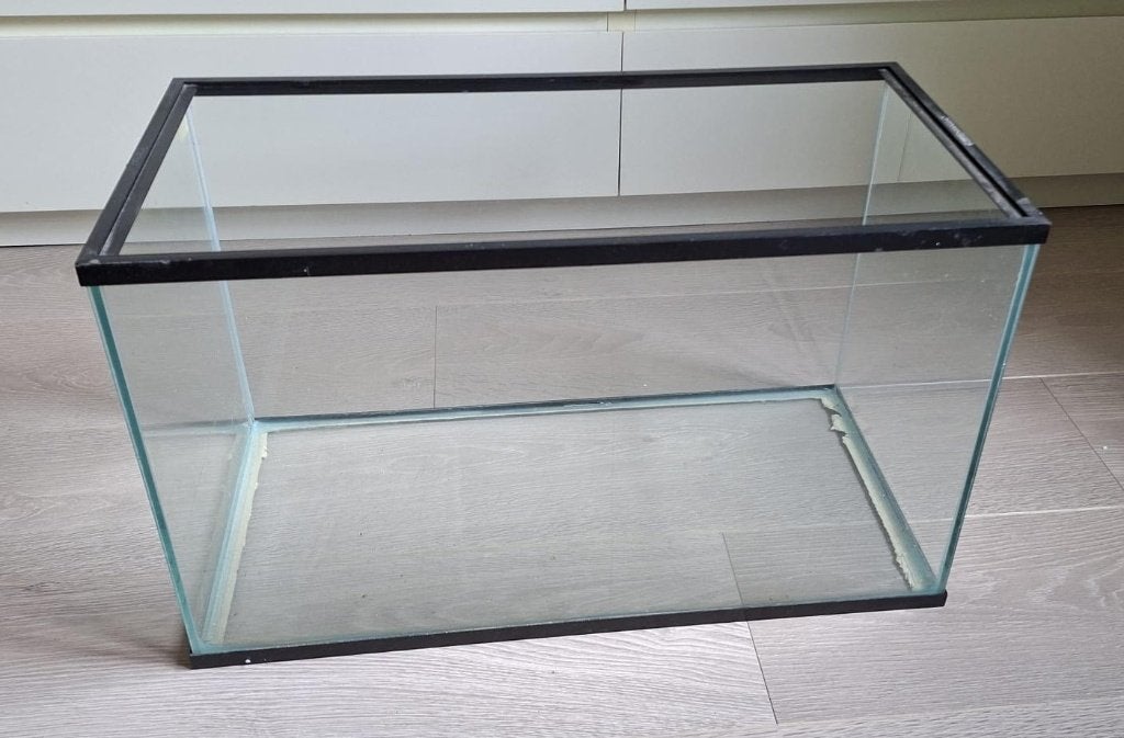Compact aquarium/terrarium  70L – strak model, Ophalen, Gebruikt, Leeg aquarium, Overige merken