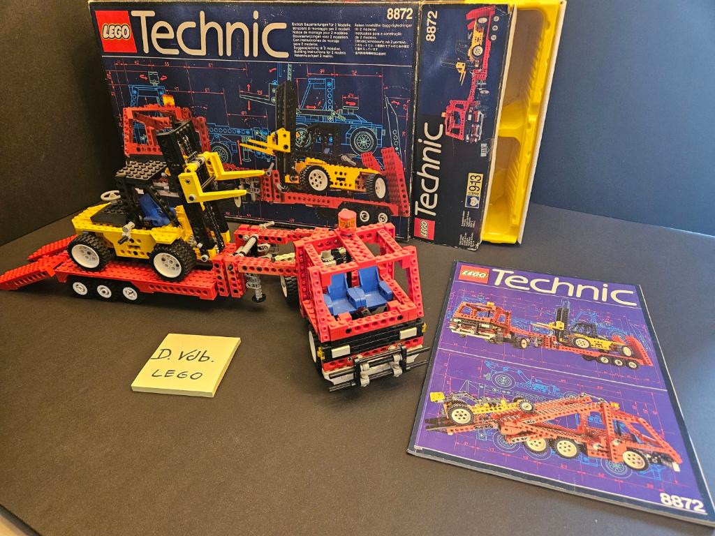 LEGO Technic 8872 Forklift Transporter MET DOOS TOP!!!, Enlèvement ou Envoi, Lego, Ensemble complet, Comme neuf