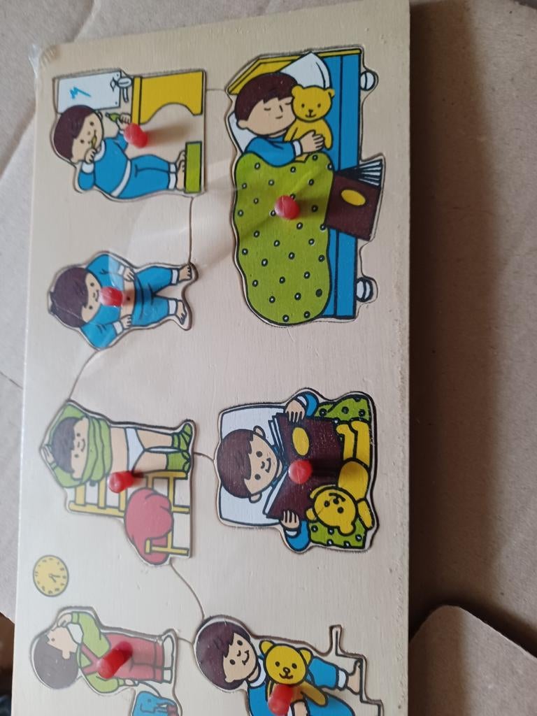 Houten puzzel,  perfecte staat, weg door verhuis, Ophalen of Verzenden